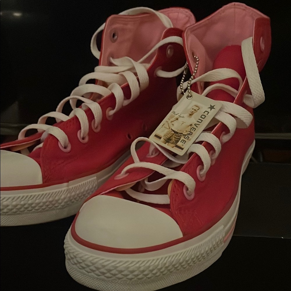 Red High-Top Sneakers